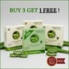 Glowtic Aloe Vera Soap Buy 3 Get 1 Free offer, aloe vera soap for skin brightening, hydration, and daily use.
