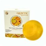 Glowtic Lemon Soap skin brightening bathing bar with lemon extracts, natural lemon soap for glowing skin, daily use face and body soap.